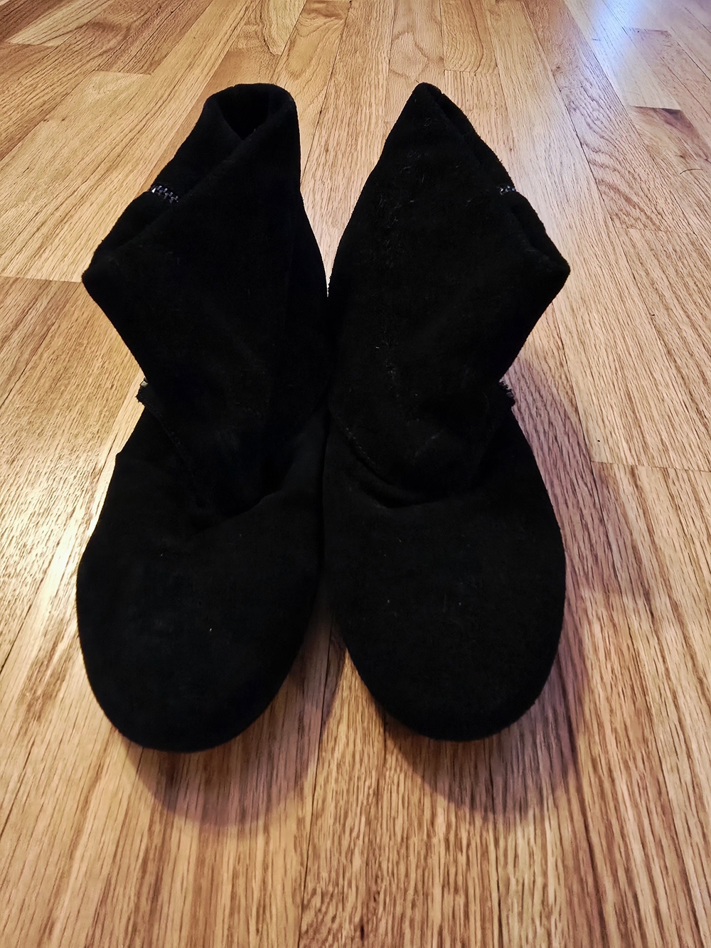 Nomi Black Suede Ankle Boots